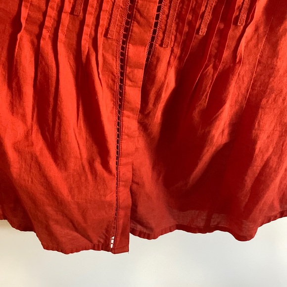 Anthropologie, Orange, blouse, button down - Picture 8 of 10